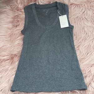 Women's Slim Fit Tank Top - A New Day Heather Gray XS